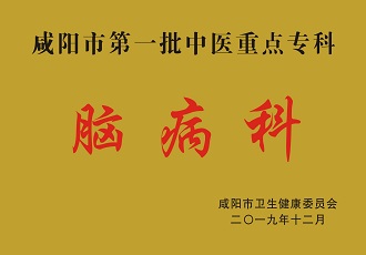 咸陽市第一批中醫(yī)重點?？颇X病科